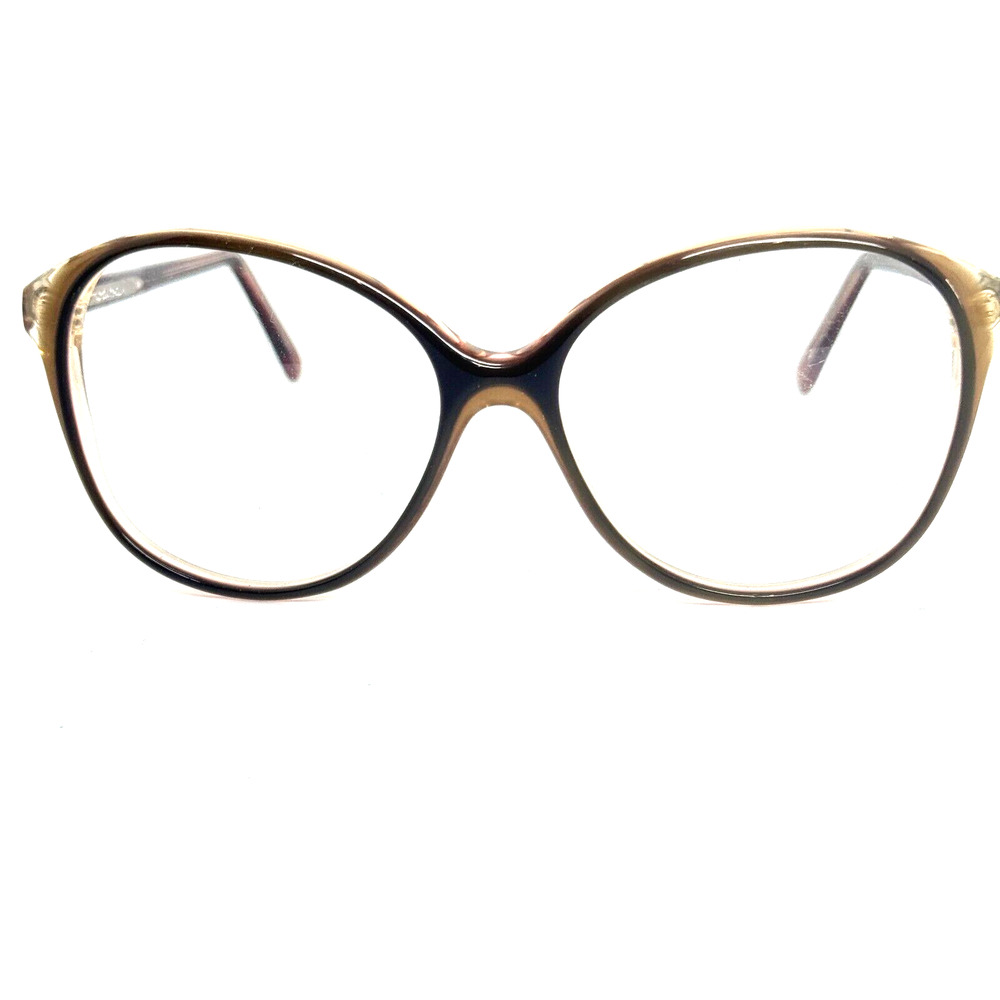 Modissa Lisa 54-18 001 Gold Brown Oval Frame Eyeglasses H14413